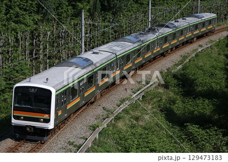 拝島～小宮を走行する 八高線209系 3000番台 129473183