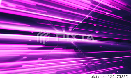 Bright pink glowing lines in rapid motion, creating a futuristic digital tunnel with vibrant energy and speed Bright pink glowing lines in rapid motion, creating a futuristic digital tunnel with vibrant energy and speed 129473885