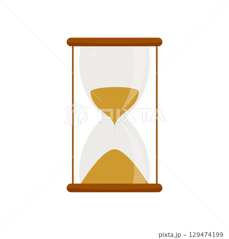 illustration of hourglass 129474199