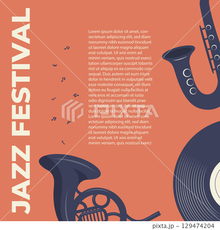 music festival poster 129474204