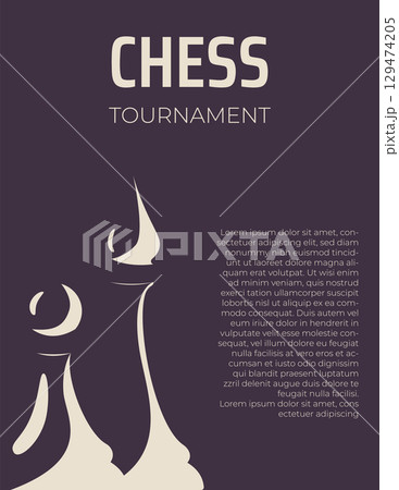 chess tournament poster 129474205
