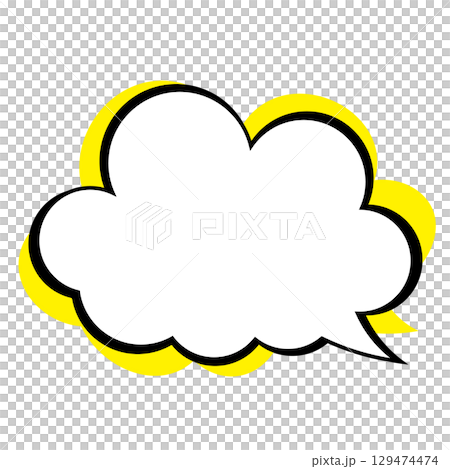 Simple speech bubble illustration - Fluffy 129474474