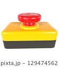 Yellow and red button isolated on white 129474562