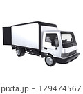 Delivery truck isolated on white 3d rendering 129474567