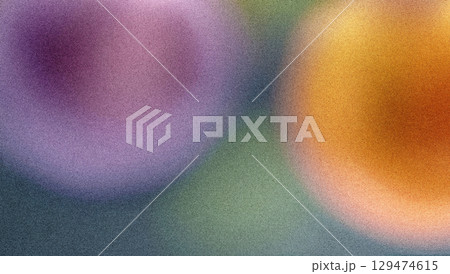Colorful abstract design featuring soft blurred shapes and hues creating a calm and soothing atmosphere. 129474615