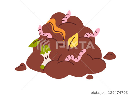 Compost pile nutritious organic material 129474798