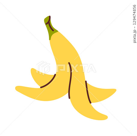 Banana peel organic compost material 129474856