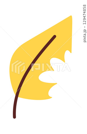 Yellow natural leaf biodegradable waste Yellow natural leaf biodegradable waste 129474858