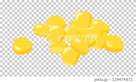玉米粒插圖素材 129474872