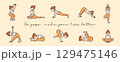 Minimalist Yoga Pose Collection for Better Living 129475146