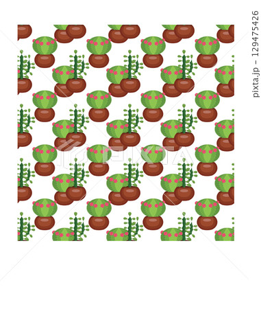 cactus, pattern, illustration, seamless, textile, wallpaper, desert, print, seamless pattern, green, graphic, mexican, botanical, fabric, drawing, no people, exotic, repetition, drawn, mexico, hand-dr 129475426