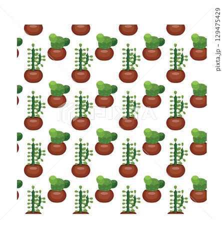 cactus, pattern, illustration, seamless, textile, wallpaper, desert, print, seamless pattern, green, graphic, mexican, botanical, fabric, drawing, no people, exotic, repetition, drawn, mexico, hand-dr 129475429