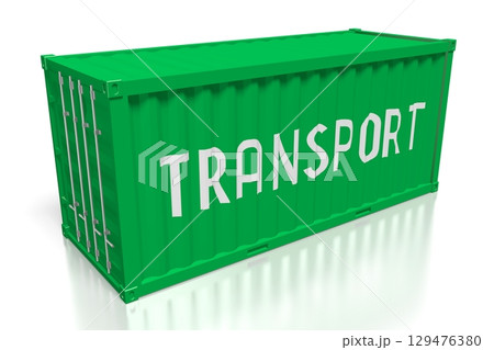 Cargo container - transport concept - 3D illustration Cargo container - transport concept - 3D illustration 129476380