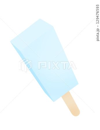 四角い棒アイスのイラスト 129476593
