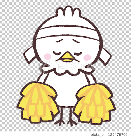 失望的歡呼白鳥的插圖 129476703