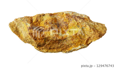 unworked natural beaverite-cu mineral cutout 129476743