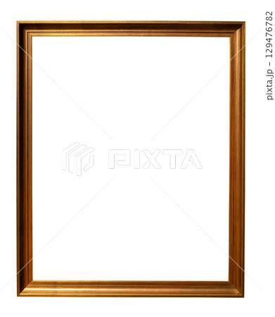 vintage vertical narrow flat wooden picture frame 129476782
