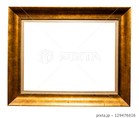 old horizontal wooden plain picture frame cutout 129476816