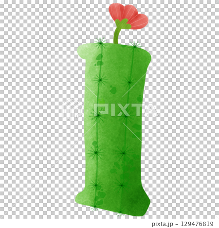 green letters of the alphabet cactus 129476819