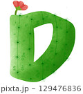 green letters of the alphabet cactus 129476836