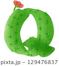 green letters of the alphabet cactus 129476837