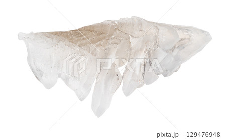 raw salammoniac natural mineral cutout on white 129476948