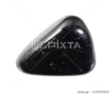 tumbled schorl black tourmaline mineral cutout tumbled schorl black tourmaline mineral cutout 129476955
