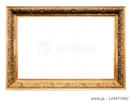 retro horizontal gold carved painting frame cutout 129477002
