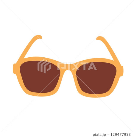 Sunglasses icon flat vector illustration Sunglasses icon flat vector illustration 129477958