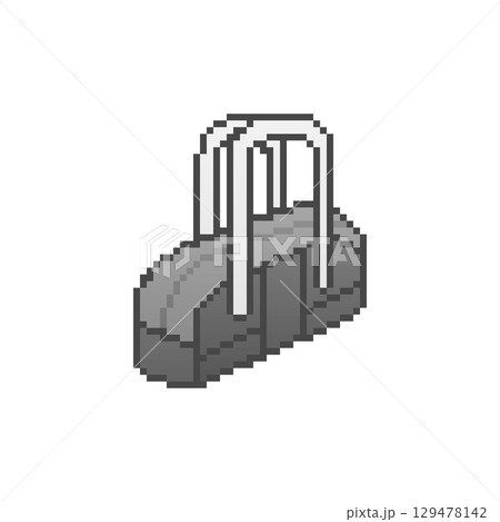 スクールバック_ドット絵(黒) スクールバック_ドット絵(黒) 129478142