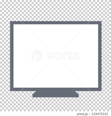 Simple TV and desktop computer illustration 129478181