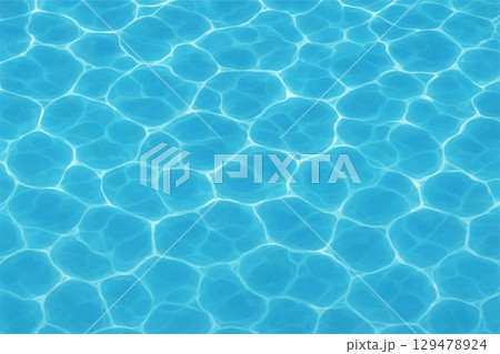 透明感のある水面のイラスト 129478924