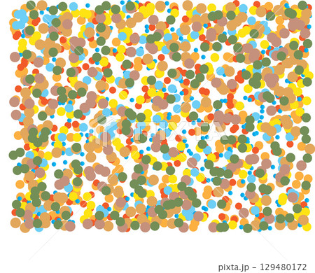 Colorful Abstract Dotted Pattern With Multiple Circular Shapes. 129480172