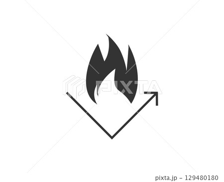 No fire allowed, fireproof icon. Vector illustration. No fire allowed, fireproof icon. Vector illustration. 129480180
