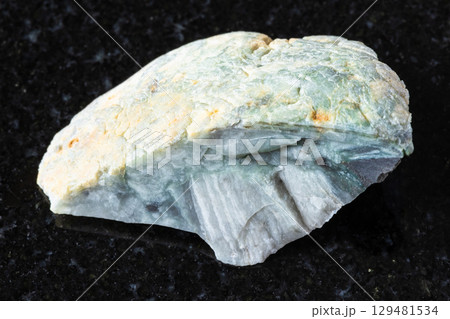 sample of raw trass chernomorite rock on black sample of raw trass chernomorite rock on black 129481534