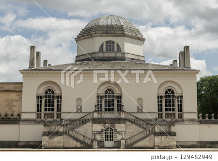 Architectural splendour of Chiswick House is a Neo-Palladian architecture. 129482949