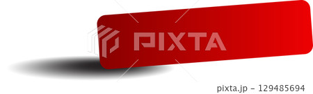 Red blank paper scraps with shadows, banners, label Red blank paper scraps with shadows, banners, label 129485694