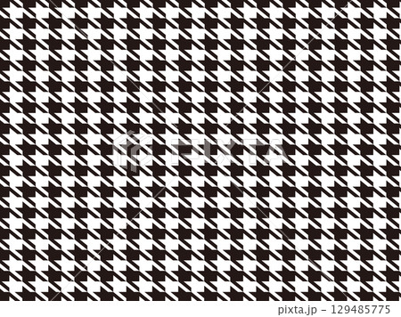 柄　千鳥格子　シルエット素材 129485775