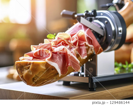 生ハム　スライサー 　AI生成画像　 129486144