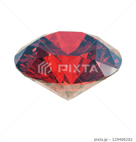 ラウンドブリリアントカットのルビー2 ラウンドブリリアントカットのルビー2 129486282