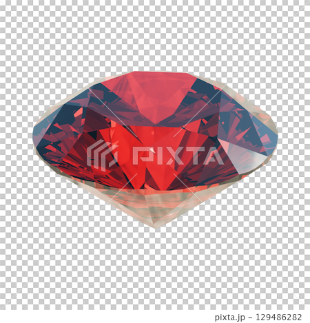 ラウンドブリリアントカットのルビー2 ラウンドブリリアントカットのルビー2 129486282