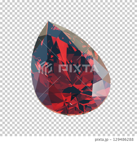 Pear-cut ruby 2 Pear-cut ruby 2 129486288