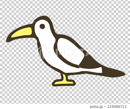 かもめのイラスト 129486721