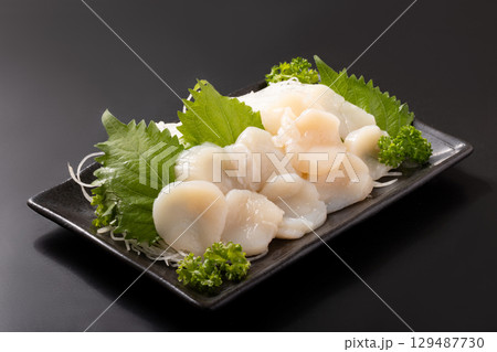 ［北海道産］ホタテ貝柱　刺身 129487730