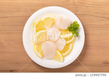 ［北海道産］ホタテ貝柱　レモン和え 129487740