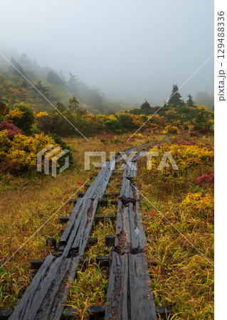 秋の栗駒山登山（須川温泉～産沼） 129488336