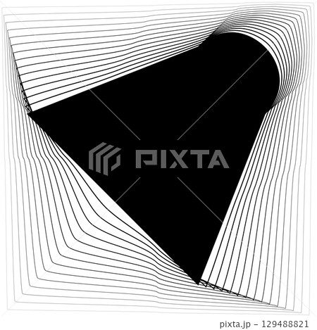 Square frame emblem blend line gradient for banner, badges, flyer Square frame emblem blend line gradient for banner, badges, flyer 129488821