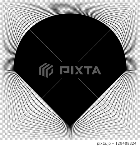 Square frame emblem blend line gradient for banner, badges, flyer 129488824