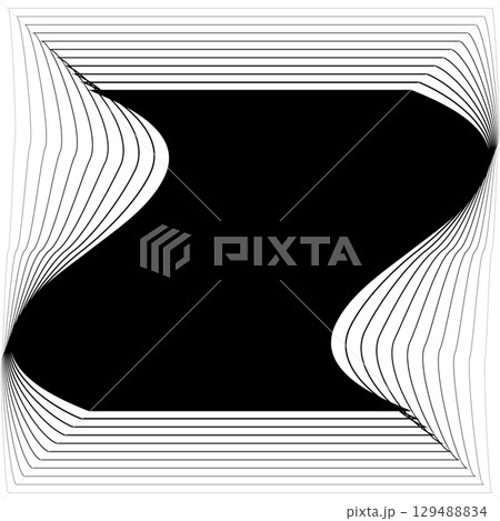 Square frame emblem blend line gradient for banner, badges, flyer Square frame emblem blend line gradient for banner, badges, flyer 129488834