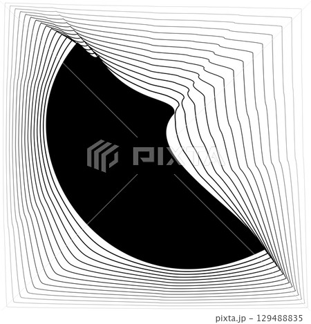 Square frame emblem blend line gradient for banner, badges, flyer 129488835